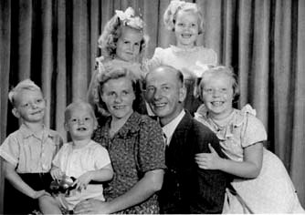 Kuitert, Klaas (Martinus) en gezin in 1951