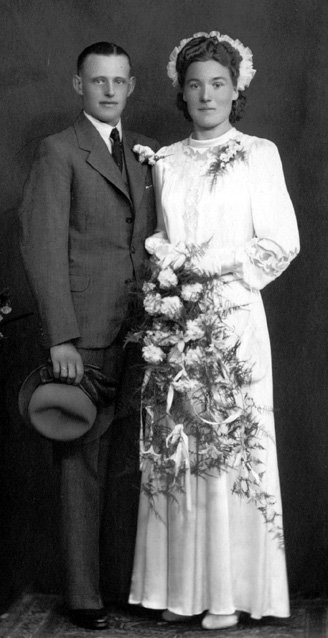 Kuitert, Ynse (Ouwe) trouwfoto 1942
